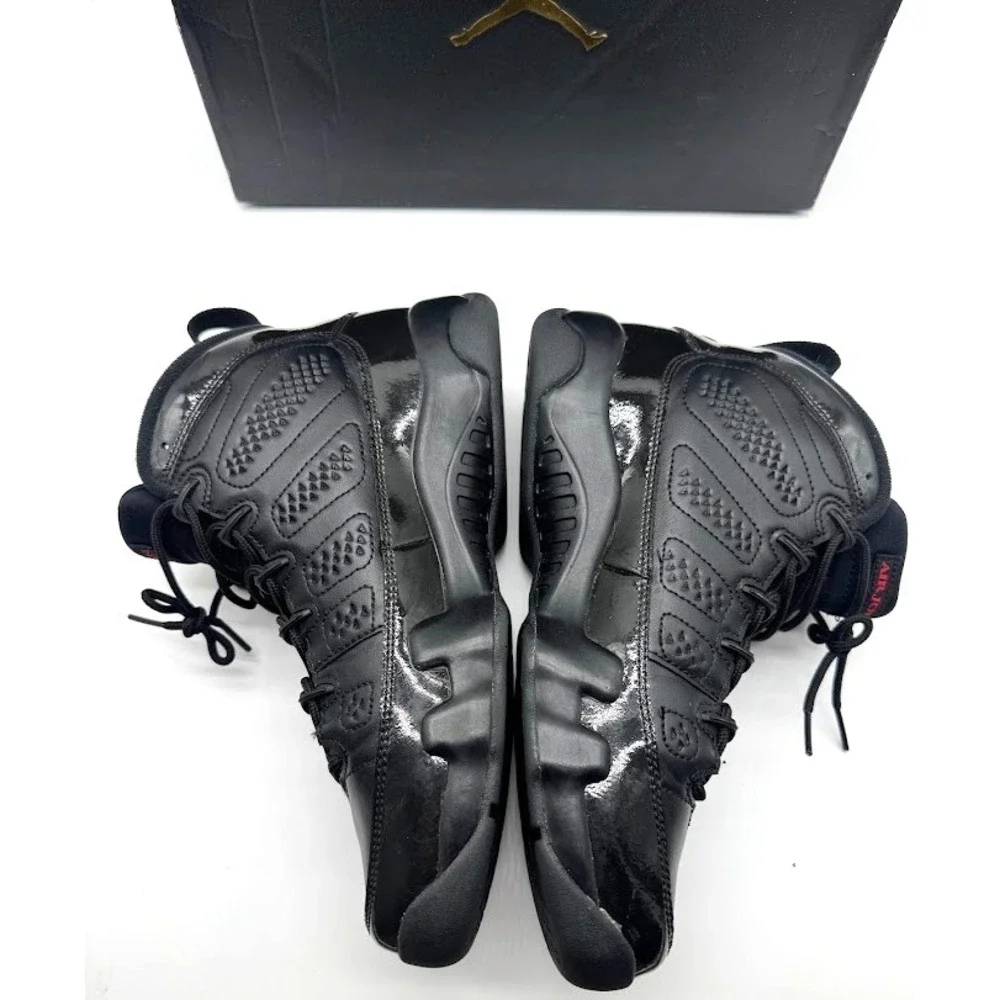 Nike Air Jordan 9 Retro BG Black Red 302359-014 Youth US 7Y EU 40 w/ Box